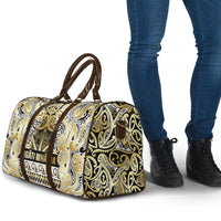 Aotearoa Iwi Ngati Whatua Travel Bag Maori Wharenui House Tribal Pattern