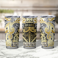 Aotearoa Iwi Ngati Whatua Tumbler Cup Maori Wharenui House Tribal Pattern