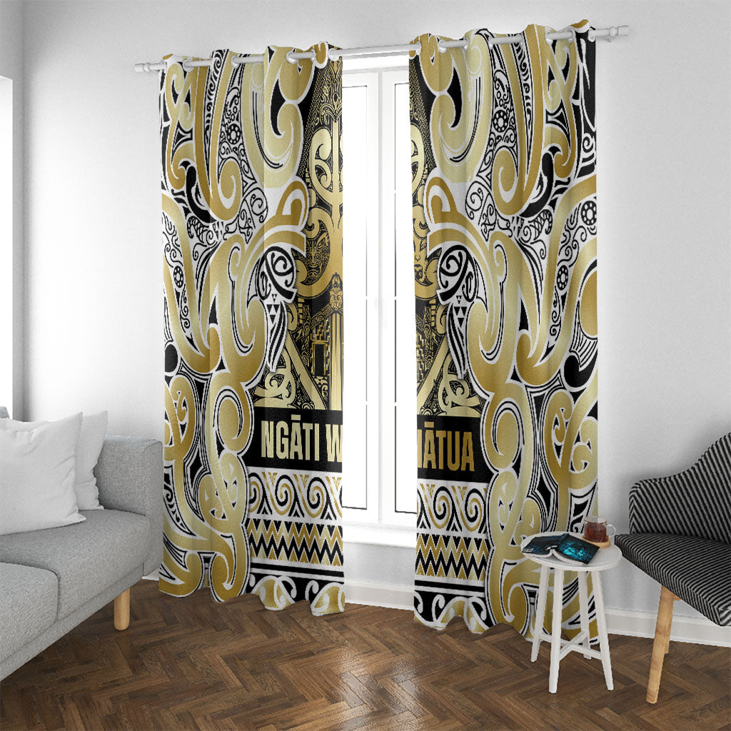 Aotearoa Iwi Ngati Whatua Window Curtain Maori Wharenui House Tribal Pattern