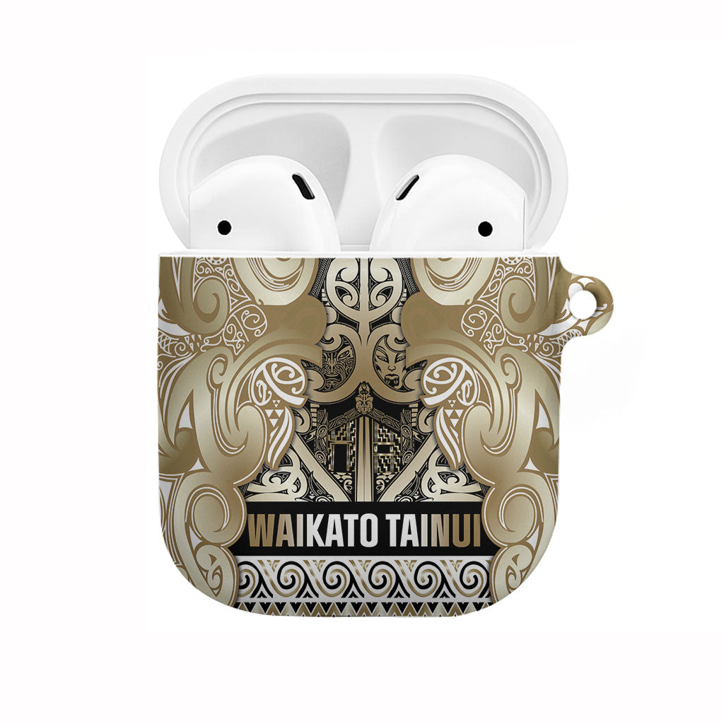 Aotearoa Iwi Waikato Tainui AirPods Case Maori Wharenui House Tribal Pattern