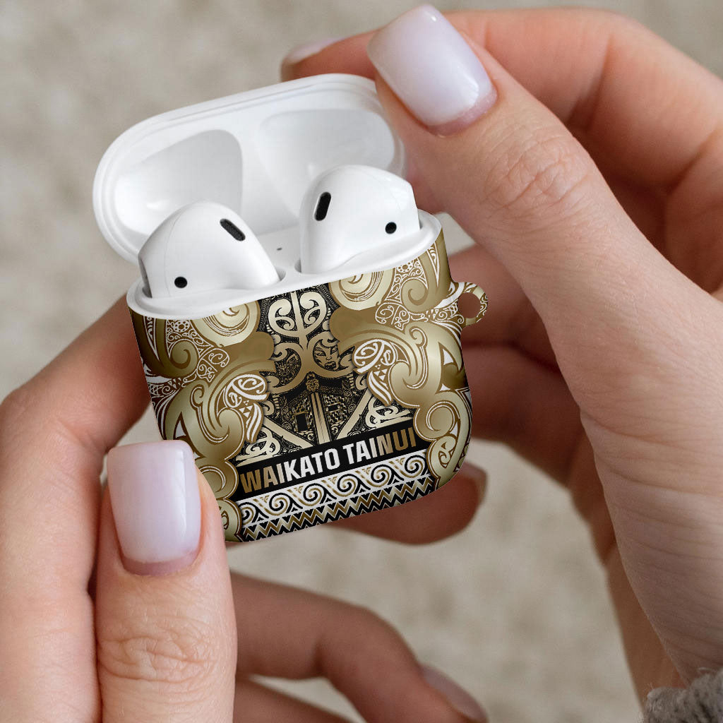 Aotearoa Iwi Waikato Tainui AirPods Case Maori Wharenui House Tribal Pattern