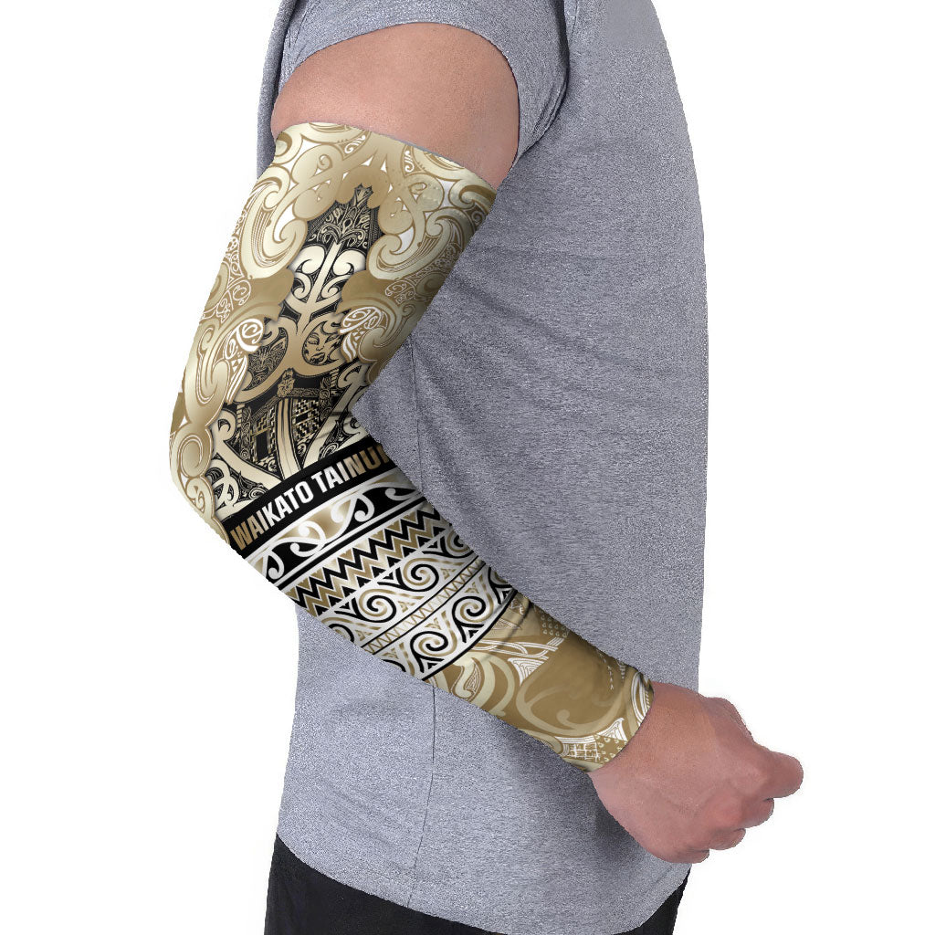 Aotearoa Iwi Waikato Tainui Arm Sleeves Maori Wharenui House Tribal Pattern