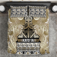 Aotearoa Iwi Waikato Tainui Bedding Set Maori Wharenui House Tribal Pattern