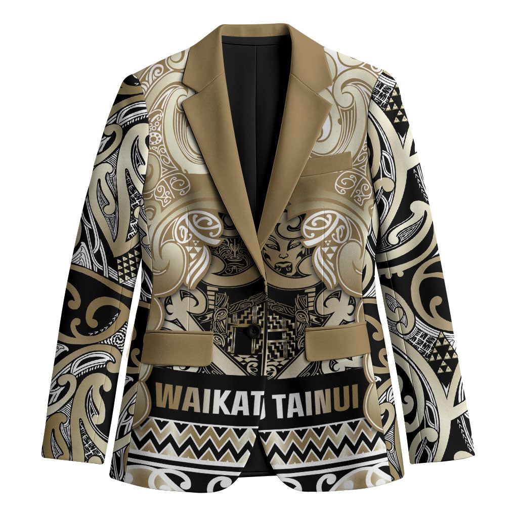 Aotearoa Iwi Waikato Tainui Blazer Maori Wharenui House Tribal Pattern
