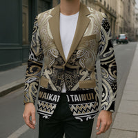Aotearoa Iwi Waikato Tainui Blazer Maori Wharenui House Tribal Pattern