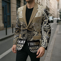 Aotearoa Iwi Waikato Tainui Blazer Maori Wharenui House Tribal Pattern