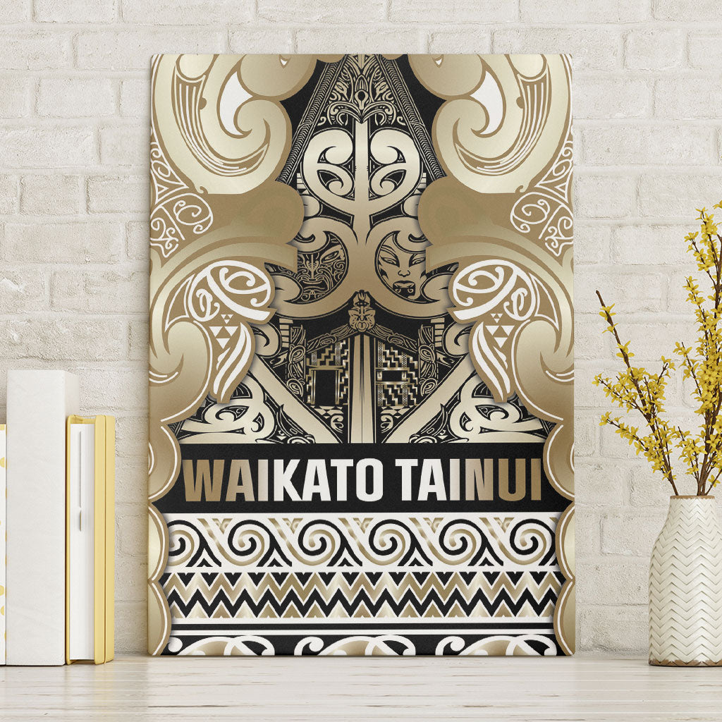 Aotearoa Iwi Waikato Tainui Canvas Wall Art Maori Wharenui House Tribal Pattern
