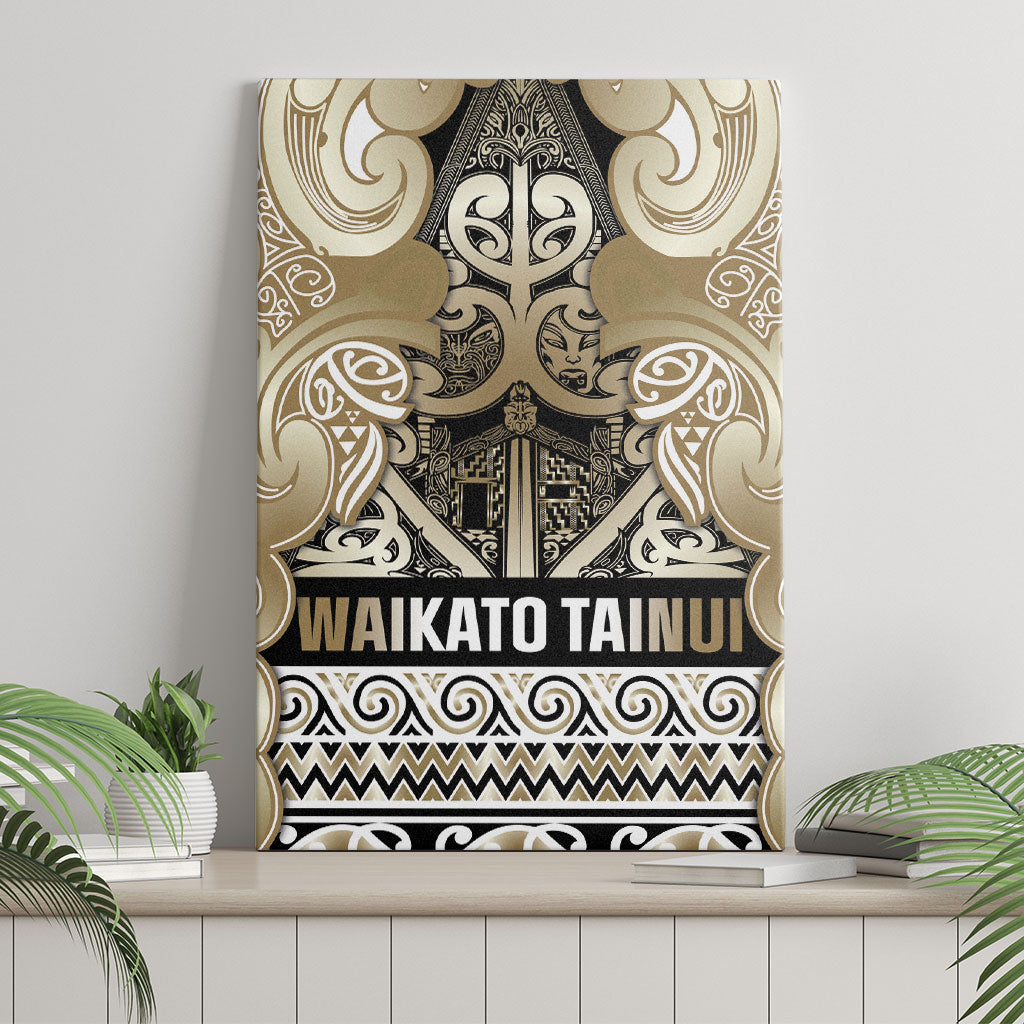 Aotearoa Iwi Waikato Tainui Canvas Wall Art Maori Wharenui House Tribal Pattern