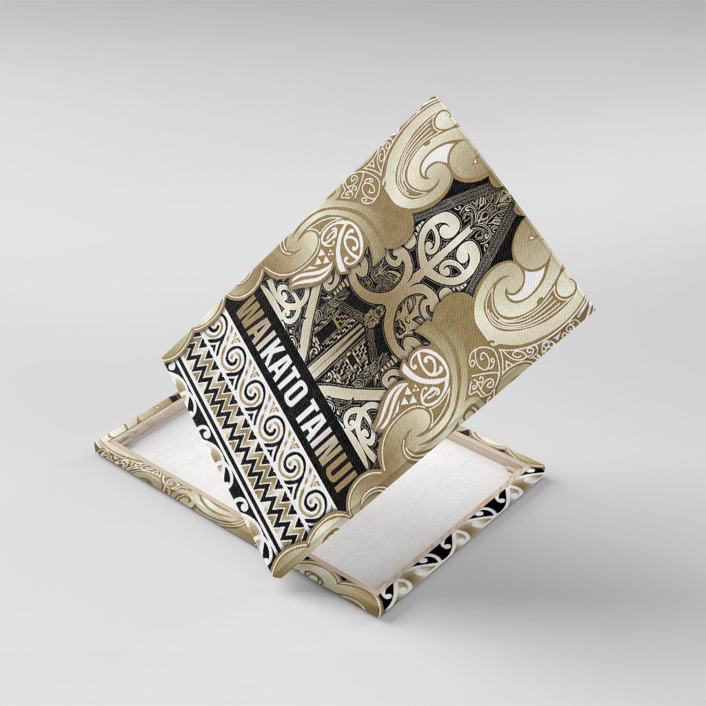 Aotearoa Iwi Waikato Tainui Canvas Wall Art Maori Wharenui House Tribal Pattern