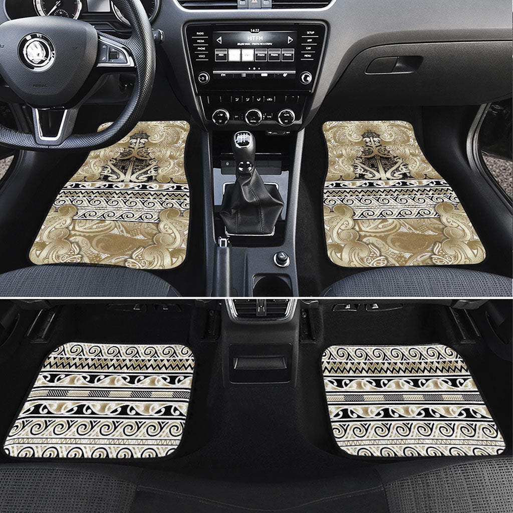 Aotearoa Iwi Waikato Tainui Car Mats Maori Wharenui House Tribal Pattern