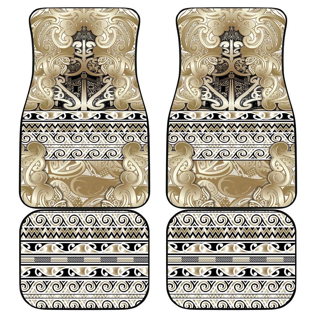Aotearoa Iwi Waikato Tainui Car Mats Maori Wharenui House Tribal Pattern