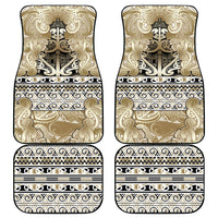 Aotearoa Iwi Waikato Tainui Car Mats Maori Wharenui House Tribal Pattern