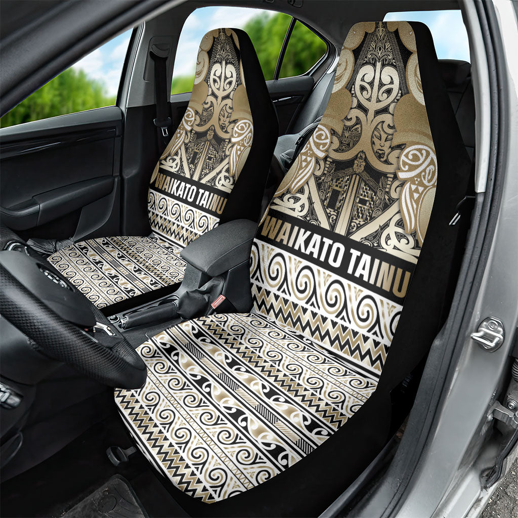 Aotearoa Iwi Waikato Tainui Car Seat Cover Maori Wharenui House Tribal Pattern