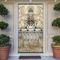 Aotearoa Iwi Waikato Tainui Door Cover Maori Wharenui House Tribal Pattern