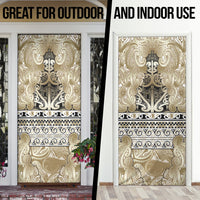 Aotearoa Iwi Waikato Tainui Door Cover Maori Wharenui House Tribal Pattern