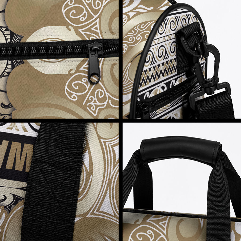 Aotearoa Iwi Waikato Tainui Duffle Bag Maori Wharenui House Tribal Pattern