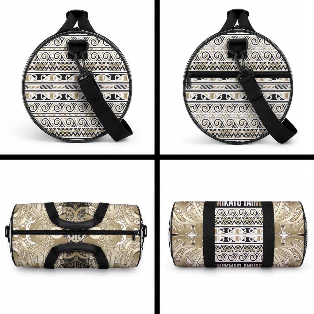 Aotearoa Iwi Waikato Tainui Duffle Bag Maori Wharenui House Tribal Pattern