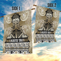 Aotearoa Iwi Waikato Tainui Garden Flag Maori Wharenui House Tribal Pattern