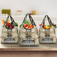 Aotearoa Iwi Waikato Tainui Grocery Bag Maori Wharenui House Tribal Pattern