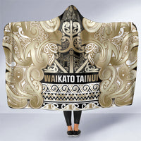 Aotearoa Iwi Waikato Tainui Hooded Blanket Maori Wharenui House Tribal Pattern