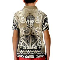 Aotearoa Iwi Waikato Tainui Kid Polo Shirt Maori Wharenui House Tribal Pattern