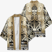 Aotearoa Iwi Waikato Tainui Kimono Maori Wharenui House Tribal Pattern