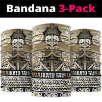 Aotearoa Iwi Waikato Tainui Neck Gaiter Maori Wharenui House Tribal Pattern