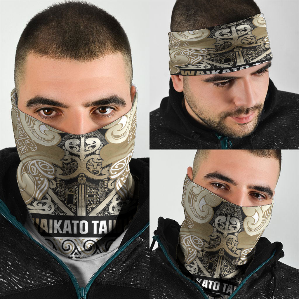 Aotearoa Iwi Waikato Tainui Neck Gaiter Maori Wharenui House Tribal Pattern