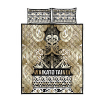 Aotearoa Iwi Waikato Tainui Quilt Bed Set Maori Wharenui House Tribal Pattern