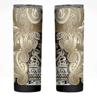 Aotearoa Iwi Waikato Tainui Skinny Tumbler Maori Wharenui House Tribal Pattern