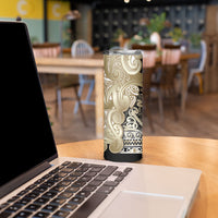 Aotearoa Iwi Waikato Tainui Skinny Tumbler Maori Wharenui House Tribal Pattern