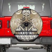 Aotearoa Iwi Waikato Tainui Spare Tire Cover Maori Wharenui House Tribal Pattern