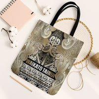 Aotearoa Iwi Waikato Tainui Tote Bag Maori Wharenui House Tribal Pattern