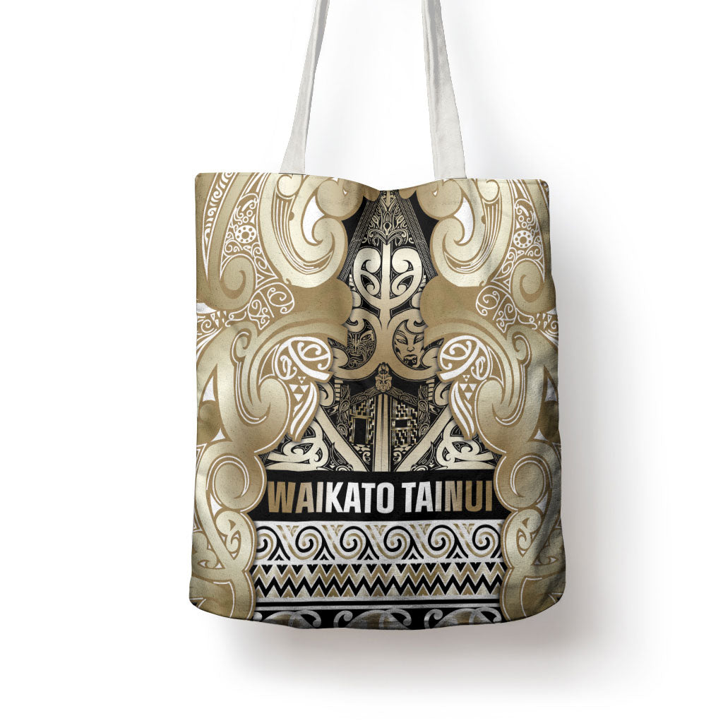 Aotearoa Iwi Waikato Tainui Tote Bag Maori Wharenui House Tribal Pattern