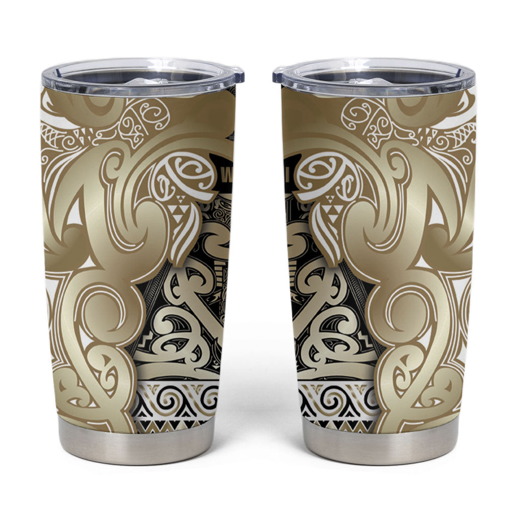 Aotearoa Iwi Waikato Tainui Tumbler Cup Maori Wharenui House Tribal Pattern