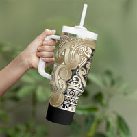 Aotearoa Iwi Waikato Tainui Tumbler With Handle Maori Wharenui House Tribal Pattern