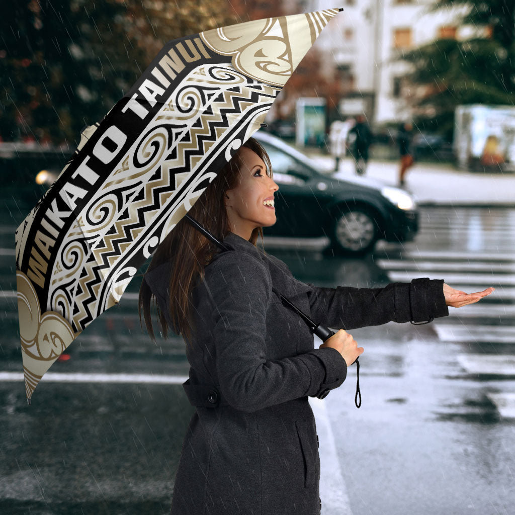 Aotearoa Iwi Waikato Tainui Umbrella Maori Wharenui House Tribal Pattern