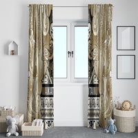 Aotearoa Iwi Waikato Tainui Window Curtain Maori Wharenui House Tribal Pattern