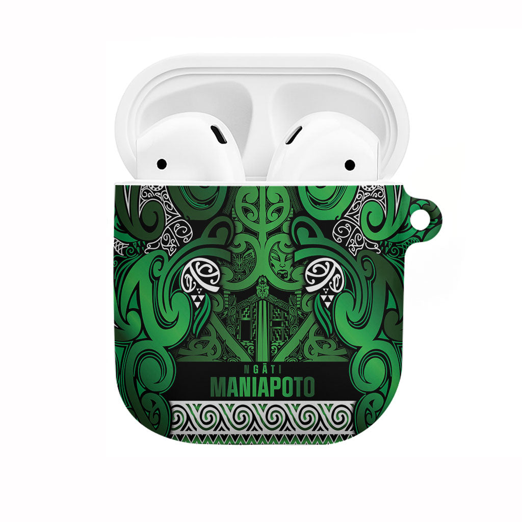 Aotearoa Iwi Ngati Maniapoto AirPods Case Maori Wharenui House Tribal Pattern