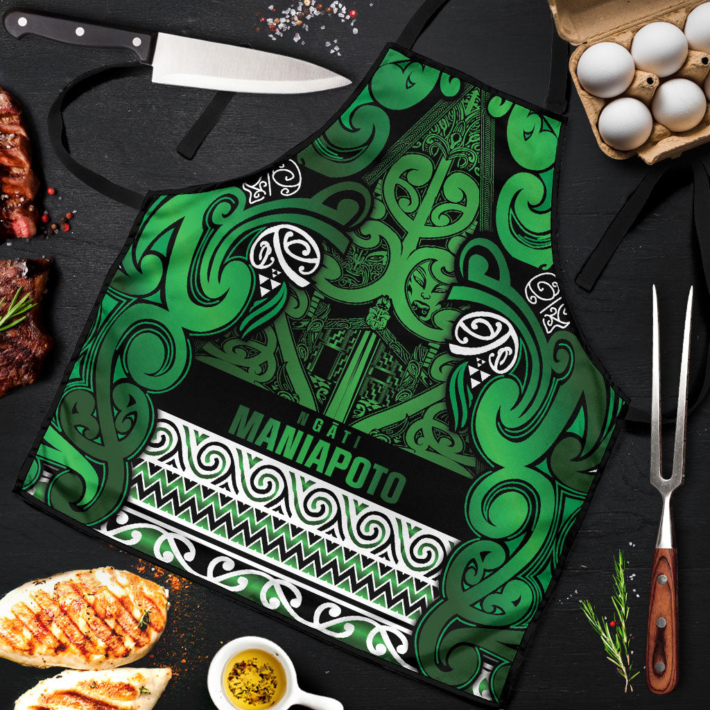 Aotearoa Iwi Ngati Maniapoto Apron Maori Wharenui House Tribal Pattern