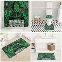 Aotearoa Iwi Ngati Maniapoto Bathroom Set Maori Wharenui House Tribal Pattern