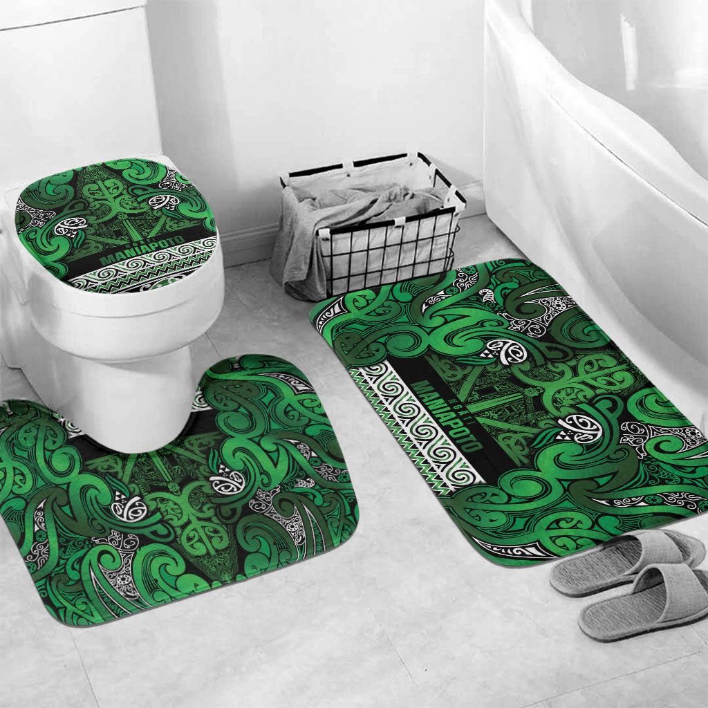 Aotearoa Iwi Ngati Maniapoto Bathroom Set Maori Wharenui House Tribal Pattern