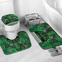 Aotearoa Iwi Ngati Maniapoto Bathroom Set Maori Wharenui House Tribal Pattern