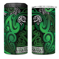 Aotearoa Iwi Ngati Maniapoto 4 in 1 Can Cooler Tumbler Maori Wharenui House Tribal Pattern