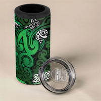 Aotearoa Iwi Ngati Maniapoto 4 in 1 Can Cooler Tumbler Maori Wharenui House Tribal Pattern