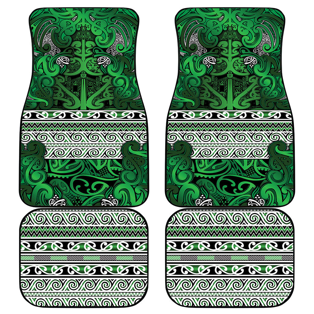 Aotearoa Iwi Ngati Maniapoto Car Mats Maori Wharenui House Tribal Pattern
