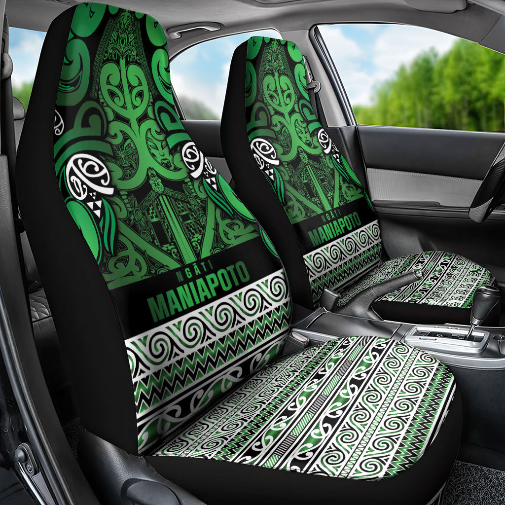 Aotearoa Iwi Ngati Maniapoto Car Seat Cover Maori Wharenui House Tribal Pattern