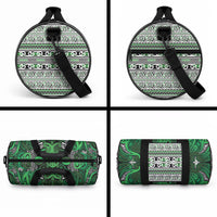 Aotearoa Iwi Ngati Maniapoto Duffle Bag Maori Wharenui House Tribal Pattern