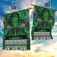 Aotearoa Iwi Ngati Maniapoto Garden Flag Maori Wharenui House Tribal Pattern