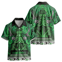 Aotearoa Iwi Ngati Maniapoto Kid Hawaiian Shirt Maori Wharenui House Tribal Pattern